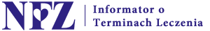 Logo NFZ i nazwa portalu Informator o Terminach Leczenia